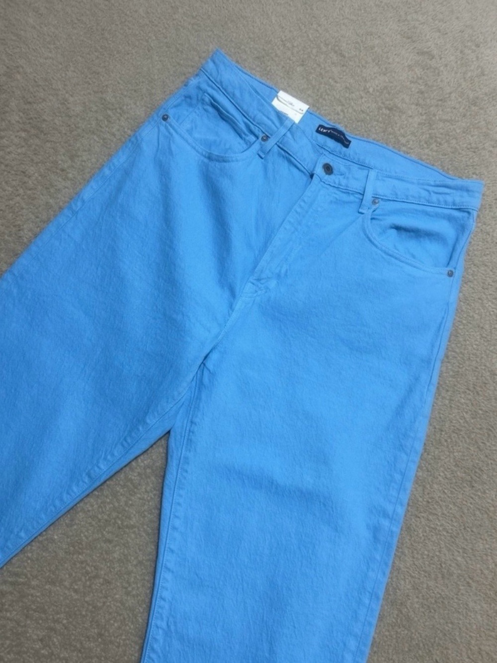 Levi's Barrel Crop Jeans | 31 | Blue Teal